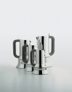 Alessi 9090 espresso coffee maker, 10 copper Silver-colouredBrown Outlet