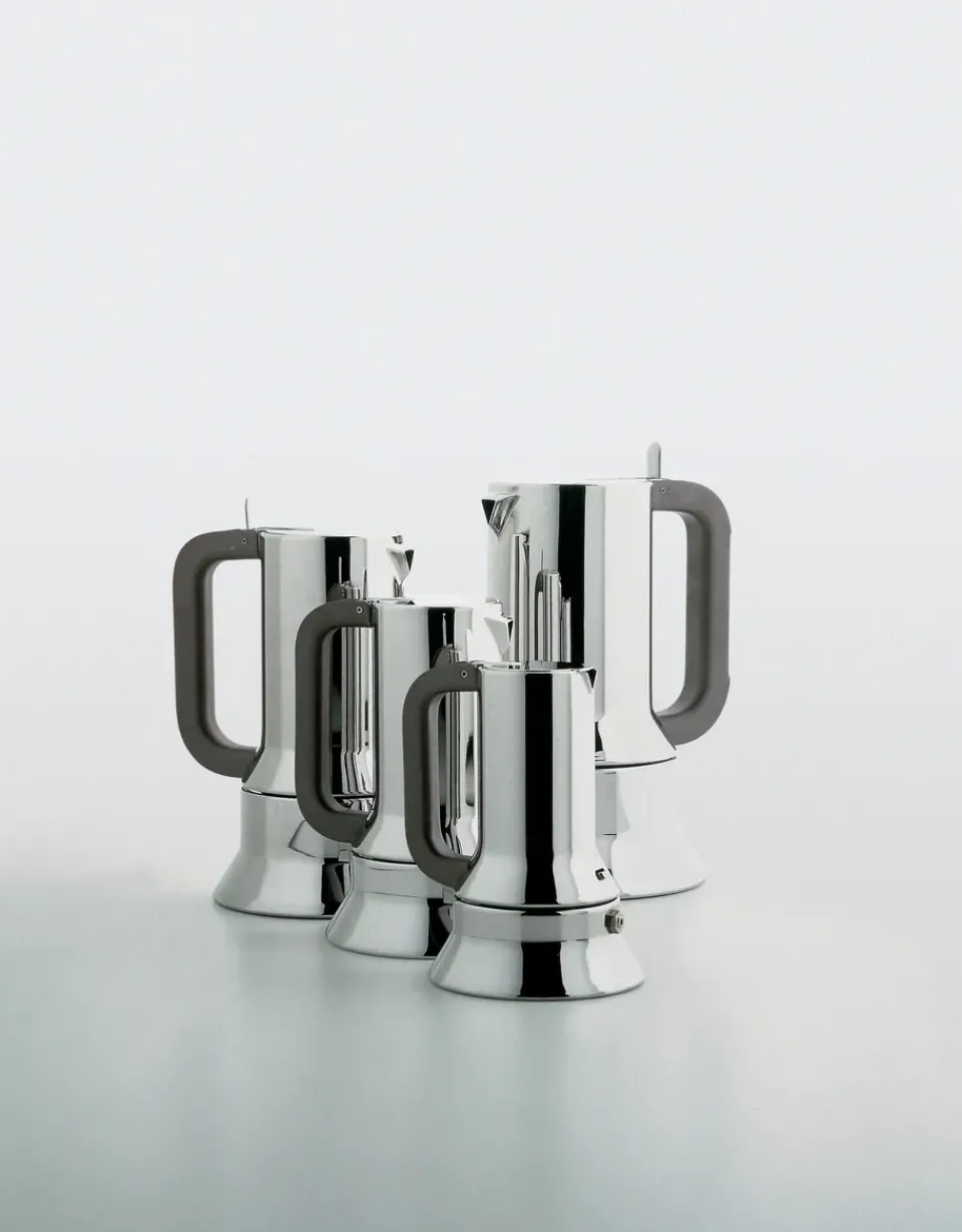 Alessi 9090 espresso coffee maker, 10 copper Silver-colouredBrown Outlet