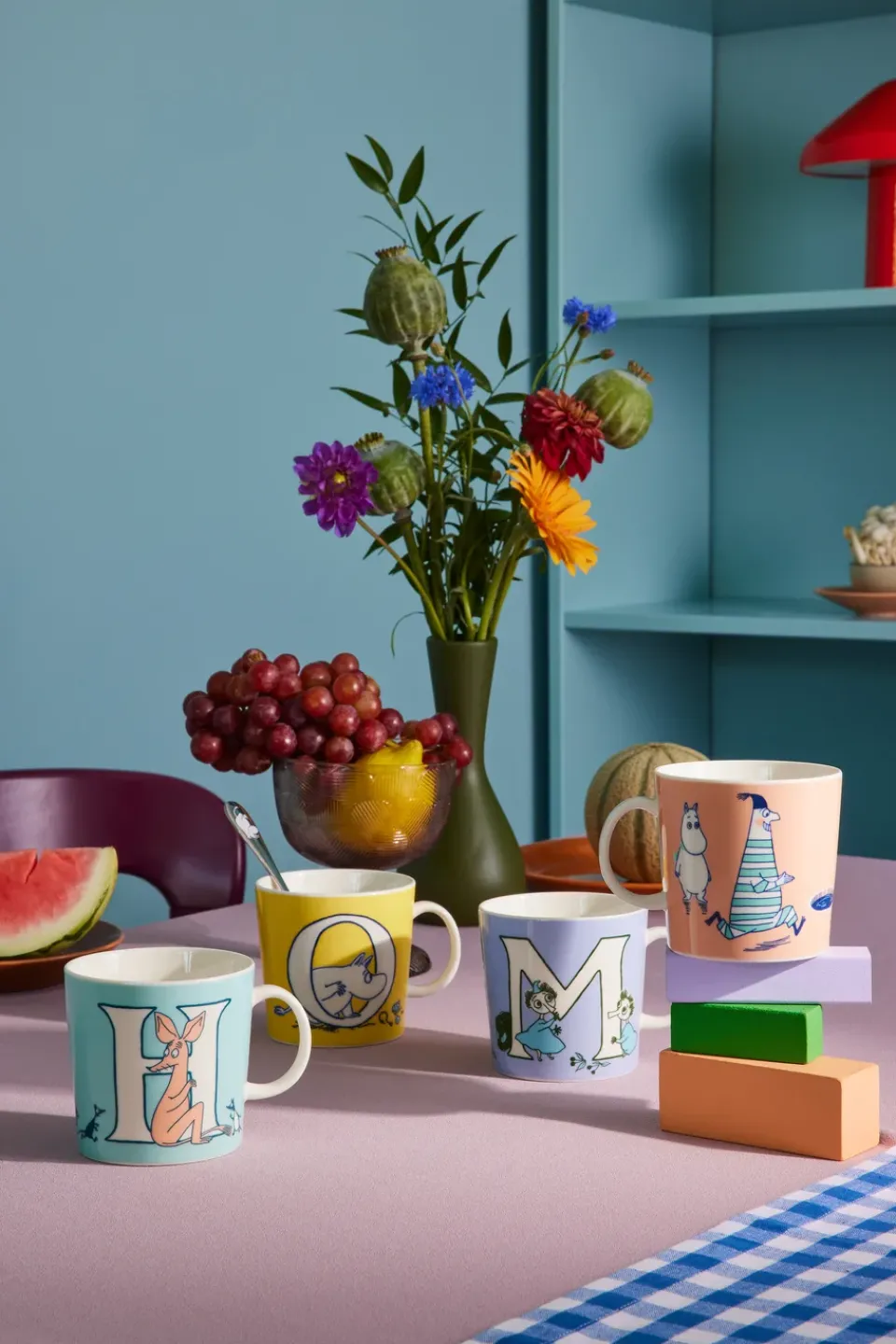 Moomin Arabia ABC Moomin mug 40 cl, E Pink Outlet