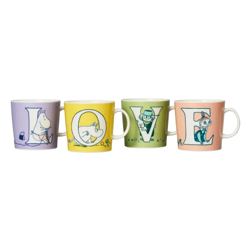 Moomin Arabia ABC Moomin mug 40 cl, E Pink Outlet
