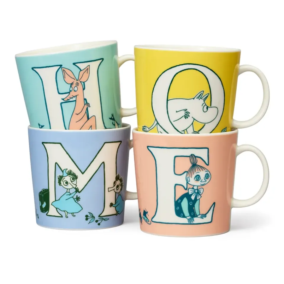 Moomin Arabia ABC Moomin mug 40 cl, E Pink Outlet