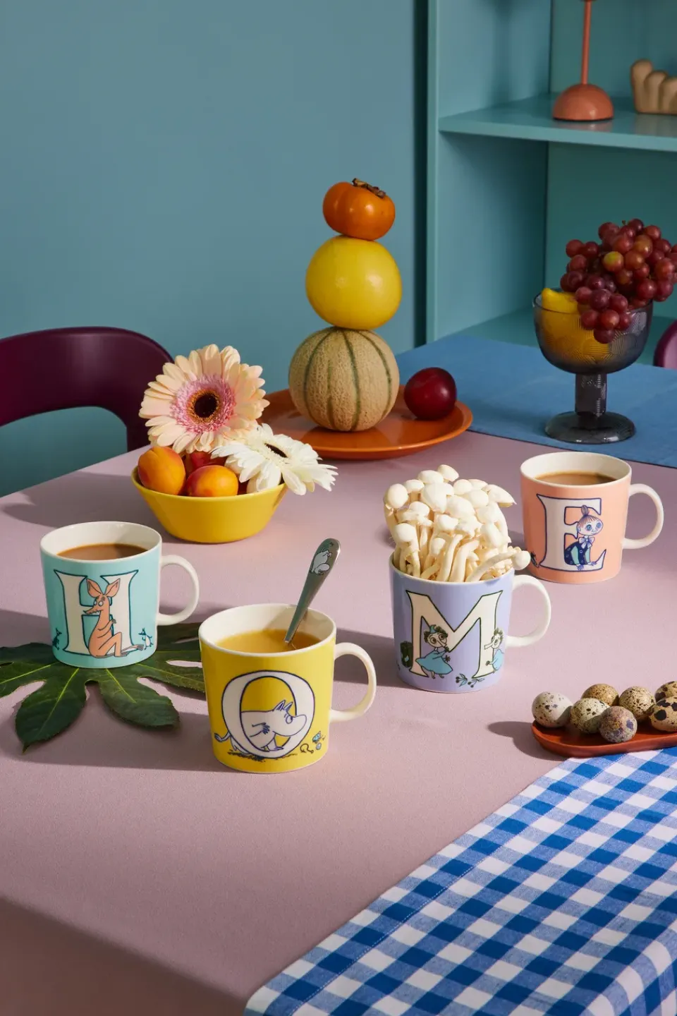 Moomin Arabia ABC Moomin mug 40 cl, H Blue