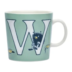 Moomin Arabia ABC Moomin mug 40 cl, W Green Sale