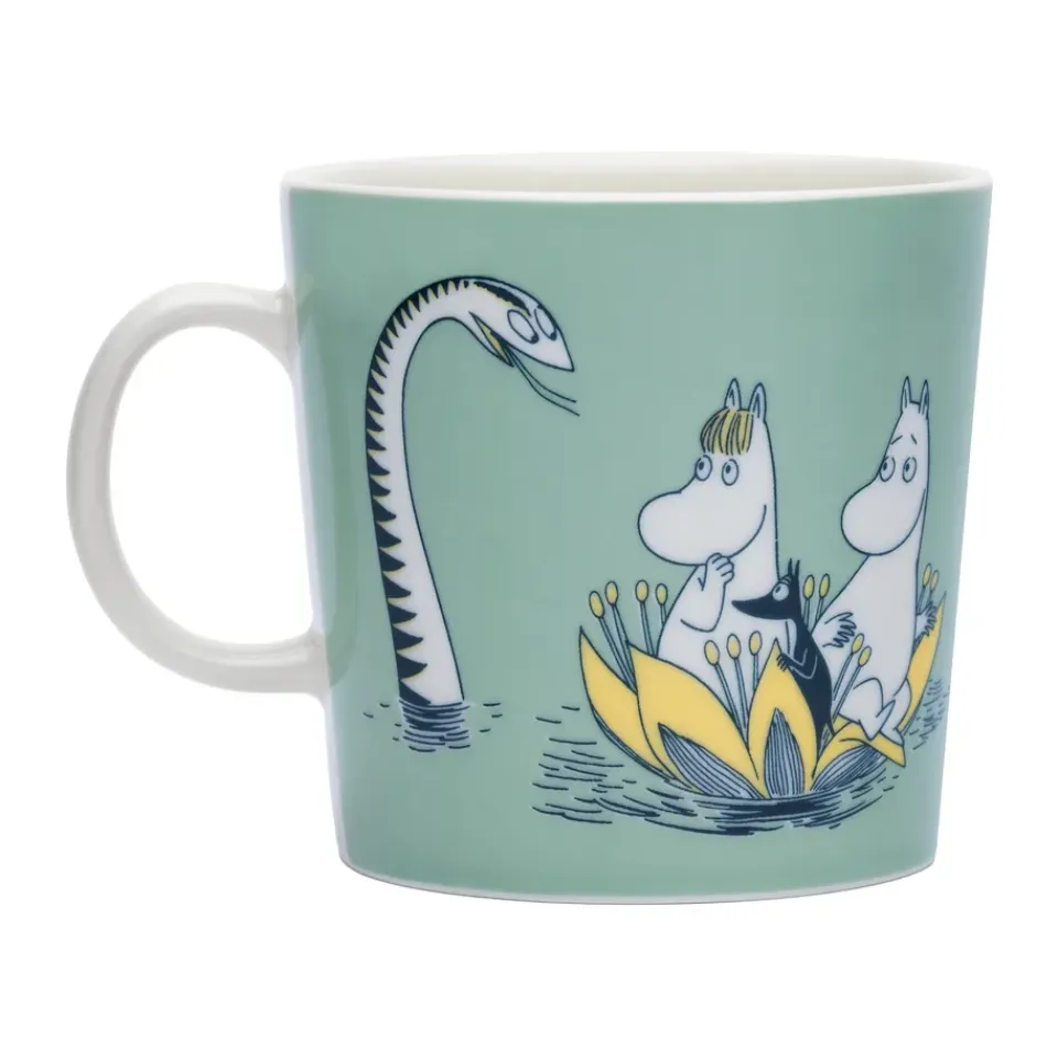 Moomin Arabia ABC Moomin mug 40 cl, W Green Sale