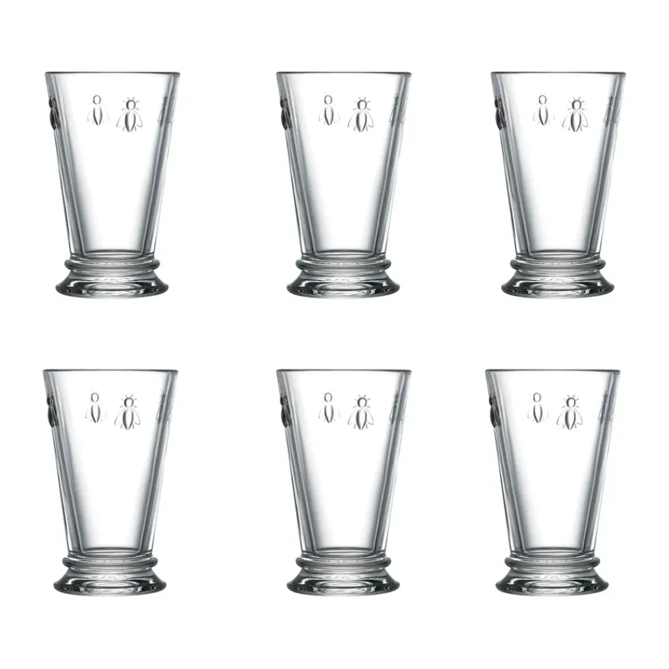 La Rochère Abeille longdrink glass 31 cl 6-pack, Clear Transparent