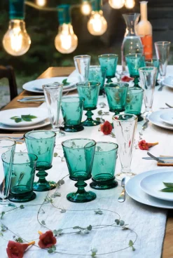 La Rochère Abeille wine glass 24 cl 6-pack, Emerald Green Online