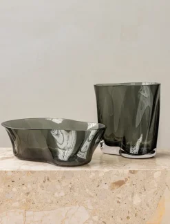 Audo Copenhagen Aer bowl 22x28 cm, Smoke Grey Hot