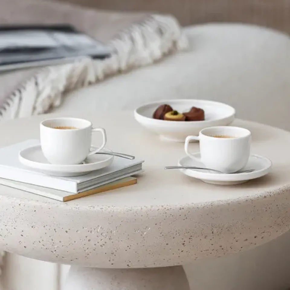Villeroy & Boch Afina espresso cup 5 cl with saucer, White Online