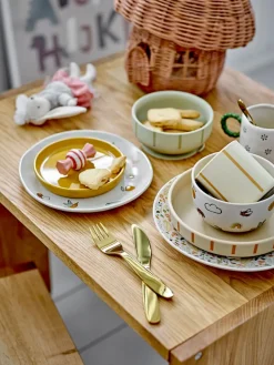 Bloomingville Agnes children's dinnerware 3 pieces, White Online