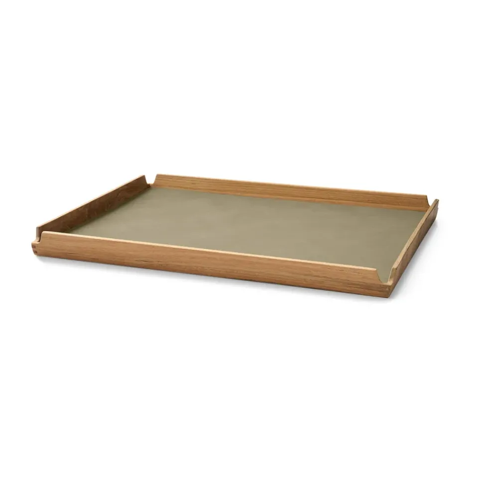 LIND DNA Airy teak tray Square L, Nupo herbal dust Beige Sale