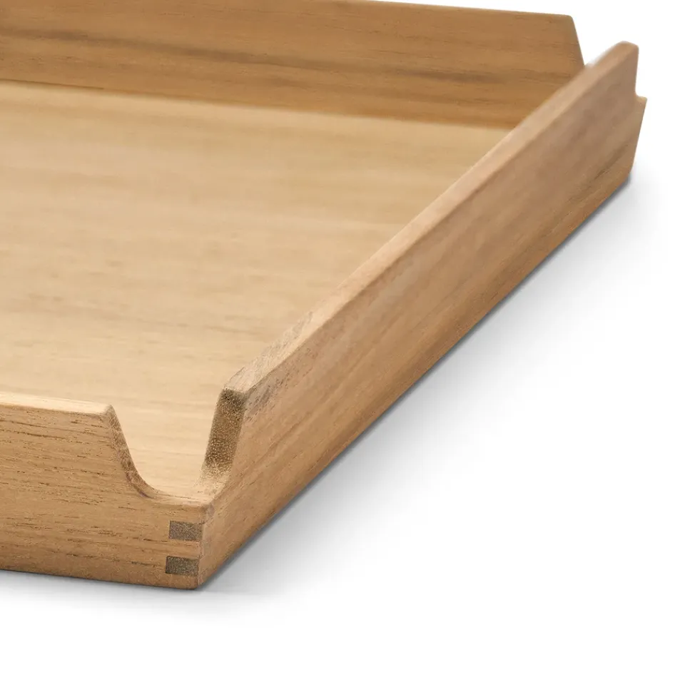LIND DNA Airy teak tray Square L, Nupo herbal dust Beige Sale