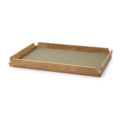 LIND DNA Airy teak tray square M, Nupo herbal dust Beige Outlet