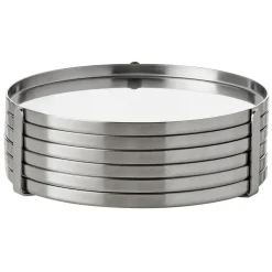 Stelton AJ coasters, stainless steel Silver-coloured Online