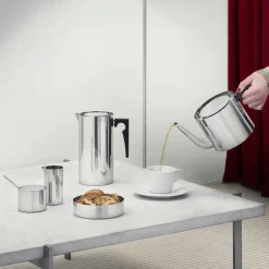 Stelton AJ cylinda-line coffee press kaffe 1 l, Stainless steel Silver-coloured Online