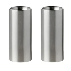 Stelton AJ cylinda-line salt- and papper set, Stainless steel Silver-coloured Online
