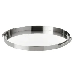 Stelton AJ cylinda-line serving tray, stainless steel Silver-coloured Hot