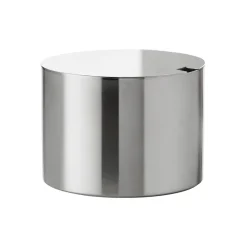 Stelton AJ cylinda-line sugar bowl, Stainless steel Silver-coloured New