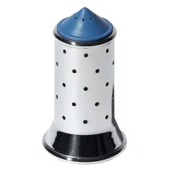Alessi salt shaker, blue-stainless steel BlueSilver-coloured Online