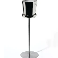 Alessi stand for wine cooler, Stainless steel Silver-coloured