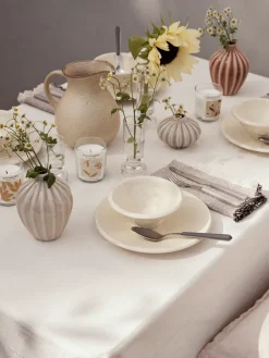 Broste Copenhagen Alfredo bowl Ø15 cm, Cream Beige