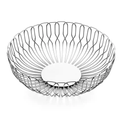 Georg Jensen Alfredo bread basket, large, Ø 26 cm GreySilver-coloured Hot