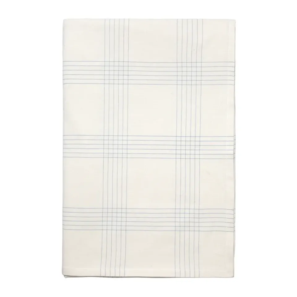 Broste Copenhagen Alice tablecloth, 160x200 cm, Dusty blue-Natural BlueBeige Hot