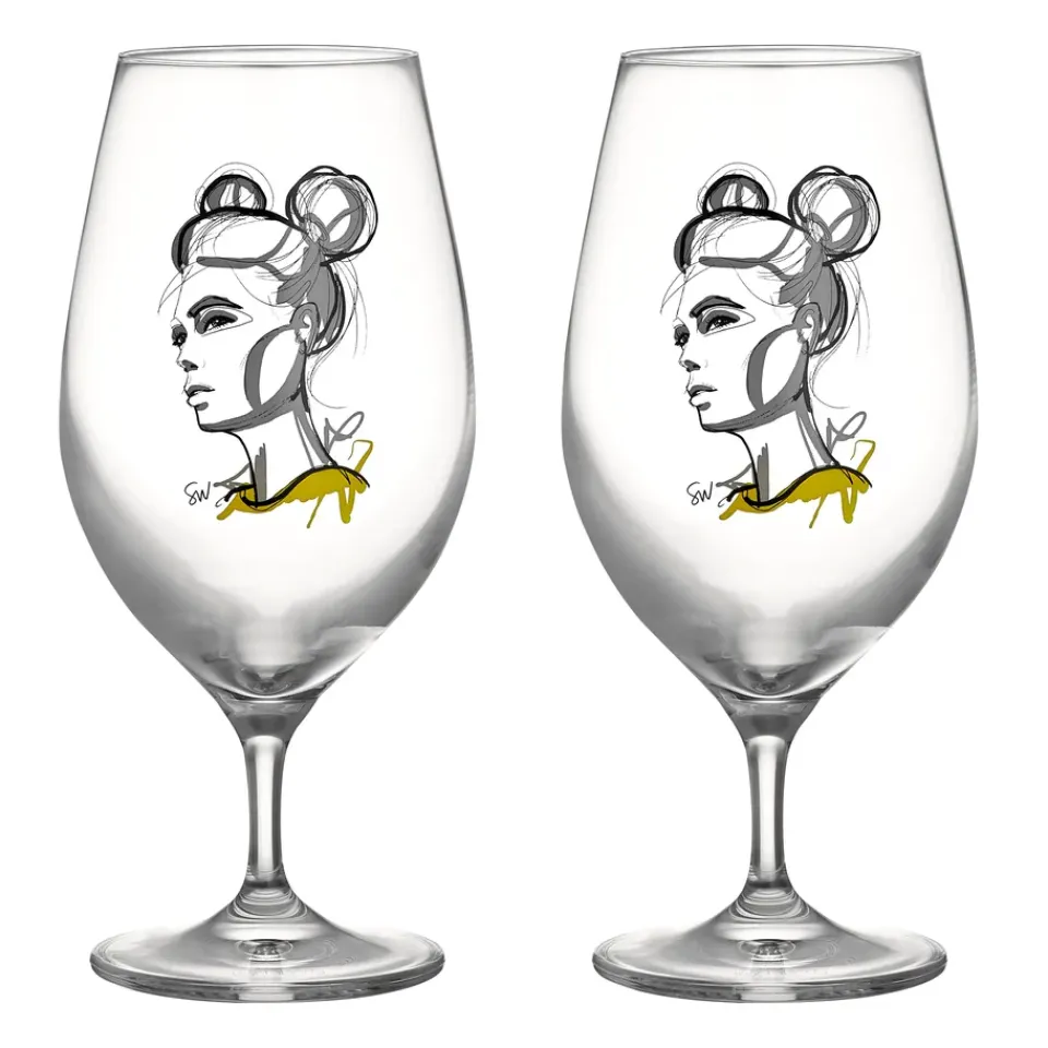 Kosta Boda All about you beer glass 40 cl 2-pack, Cheers to you Transparent Hot
