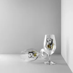 Kosta Boda All about you beer glass 40 cl 2-pack, Want him (green) GreenTransparent