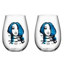 Kosta Boda All about you glass 57 cl 2-pack, miss you (blue) Transparent Hot