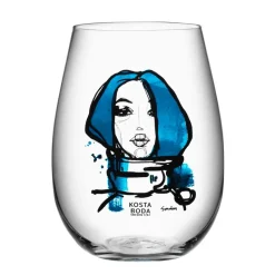 Kosta Boda All about you glass 57 cl 2-pack, miss you (blue) Transparent Hot