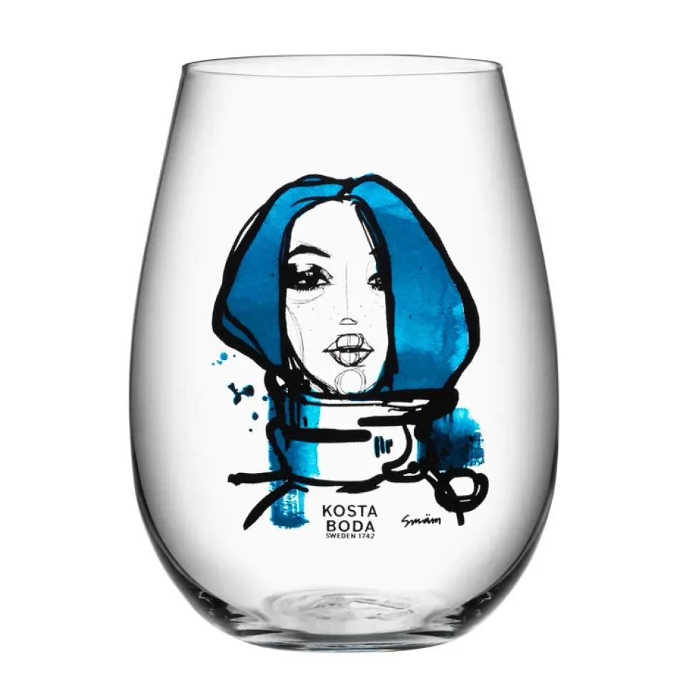 Kosta Boda All about you glass 57 cl 2-pack, miss you (blue) Transparent Hot