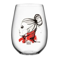 Kosta Boda All about you glass 57 cl 2-pack, want you (red) Transparent Hot