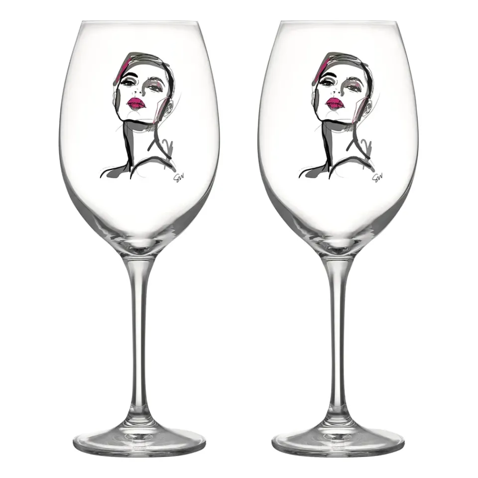 Kosta Boda All about you wine glass 52 cl 2 pack, Hold you Transparent Clearance