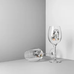 Kosta Boda All about you wine glass 52 cl 2 pack, Wait for her (dusty ) Pink New