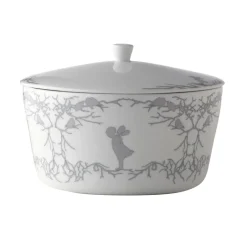 Wik & Walsøe Alv serving terrin with lid, White- Grey Clearance