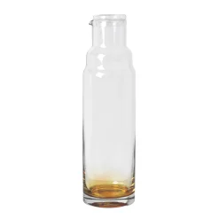 Broste Copenhagen Amber carafe with lid, 100 cl Yellow Best