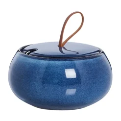 Lene Bjerre Amera sugar bowl with lid Ø13 cm, Blue Best