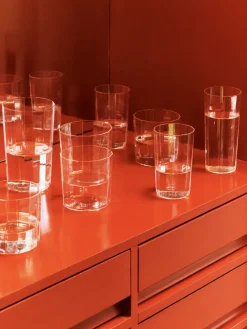 HAY Angle drinking glass 4-pack, Wide 7,5 cm Transparent Sale