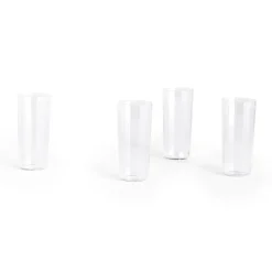 HAY Angle drinking glass 4-pack, Tall 13 cm Transparent New