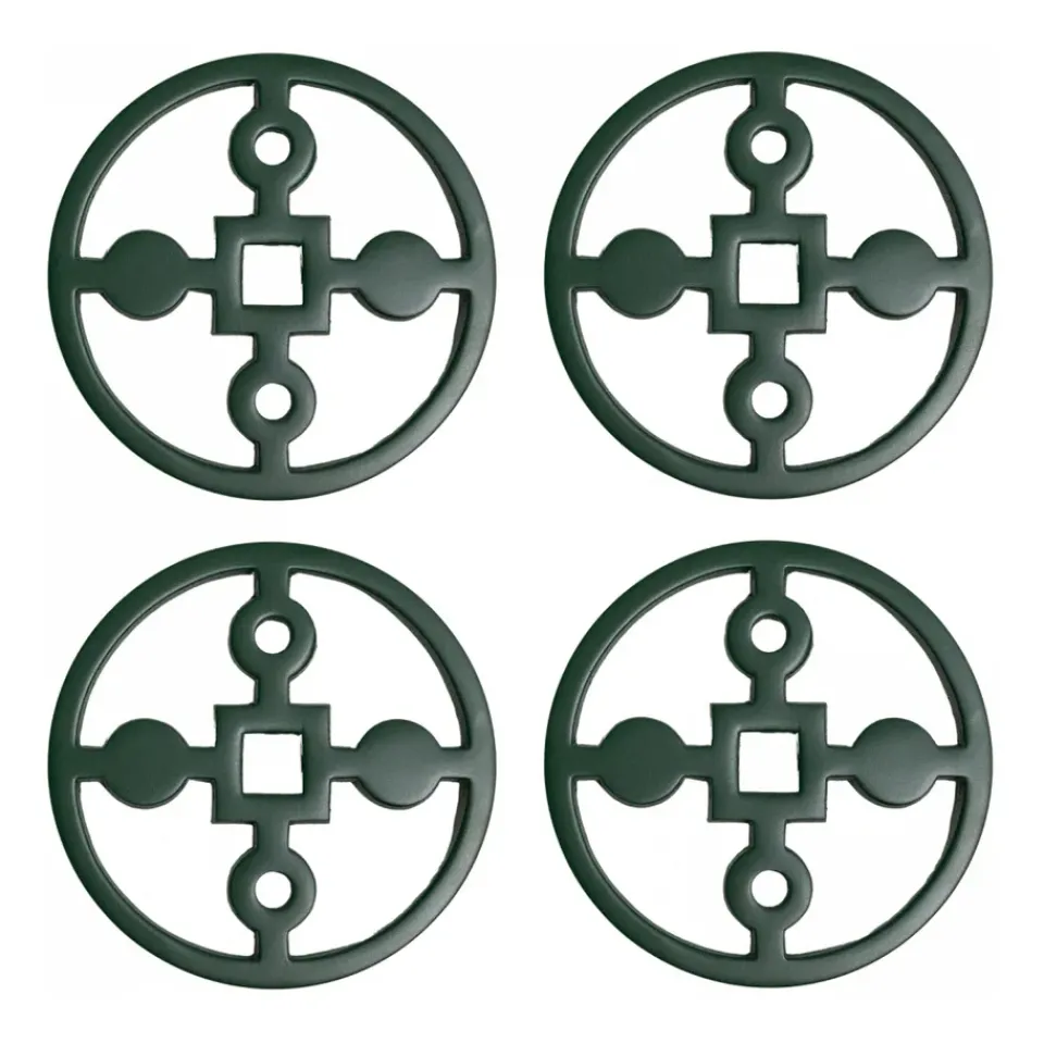 Hilke Collection Anima Gemella coaster 4-pack, Green New
