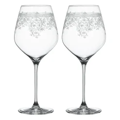 Spiegelau Arabesque Burgundy red wine glass 84 cl 2-pack, Clear Transparent New