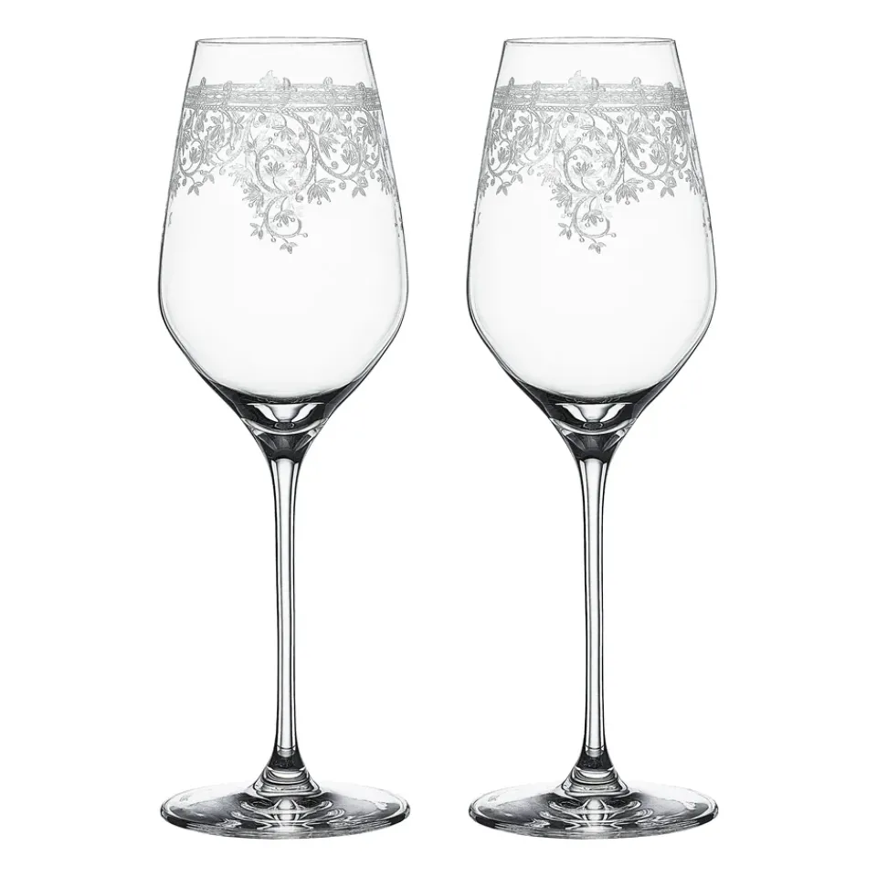 Spiegelau Arabesque white wine glass 50 cl 2-pack, Clear Transparent Sale