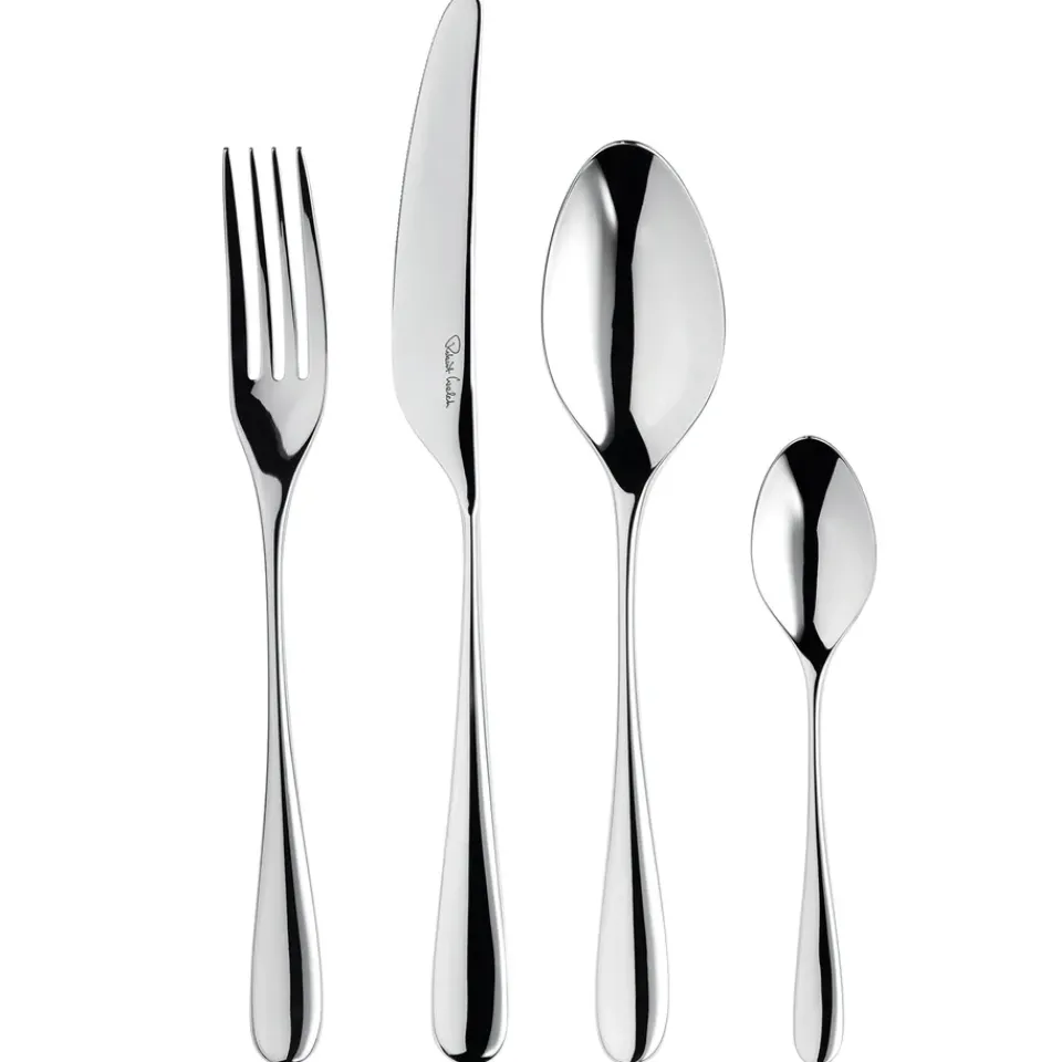 Robert Welch Arden Bright cutlery, 24 pieces Silver-coloured New