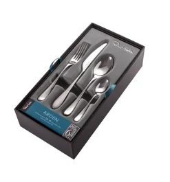 Robert Welch Arden Bright cutlery, 24 pieces Silver-coloured New