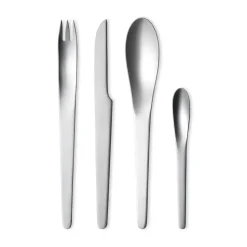 Georg Jensen Arne Jacobsen cutlery set, 24 pcs Silver-coloured Outlet