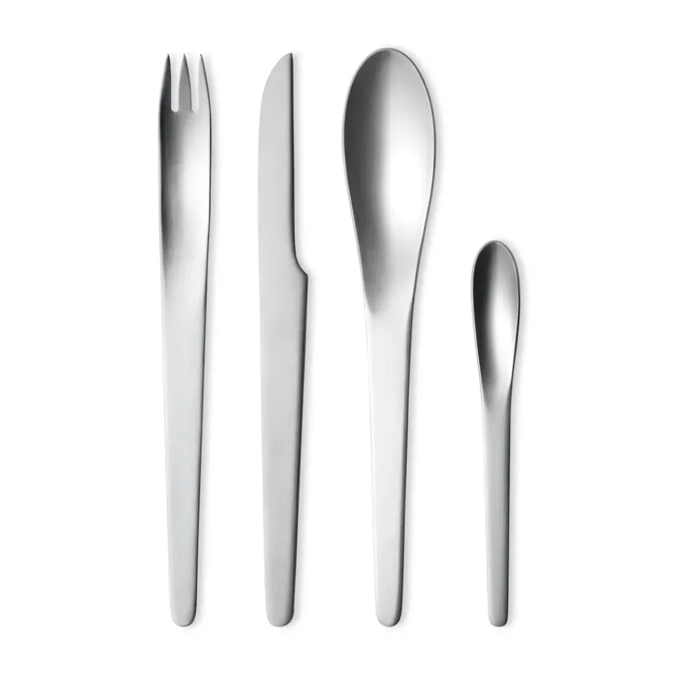 Georg Jensen Arne Jacobsen cutlery set, 24 pcs Silver-coloured Outlet