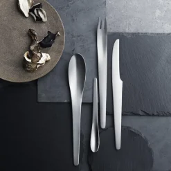 Georg Jensen Arne Jacobsen cutlery set, 24 pcs Silver-coloured Outlet