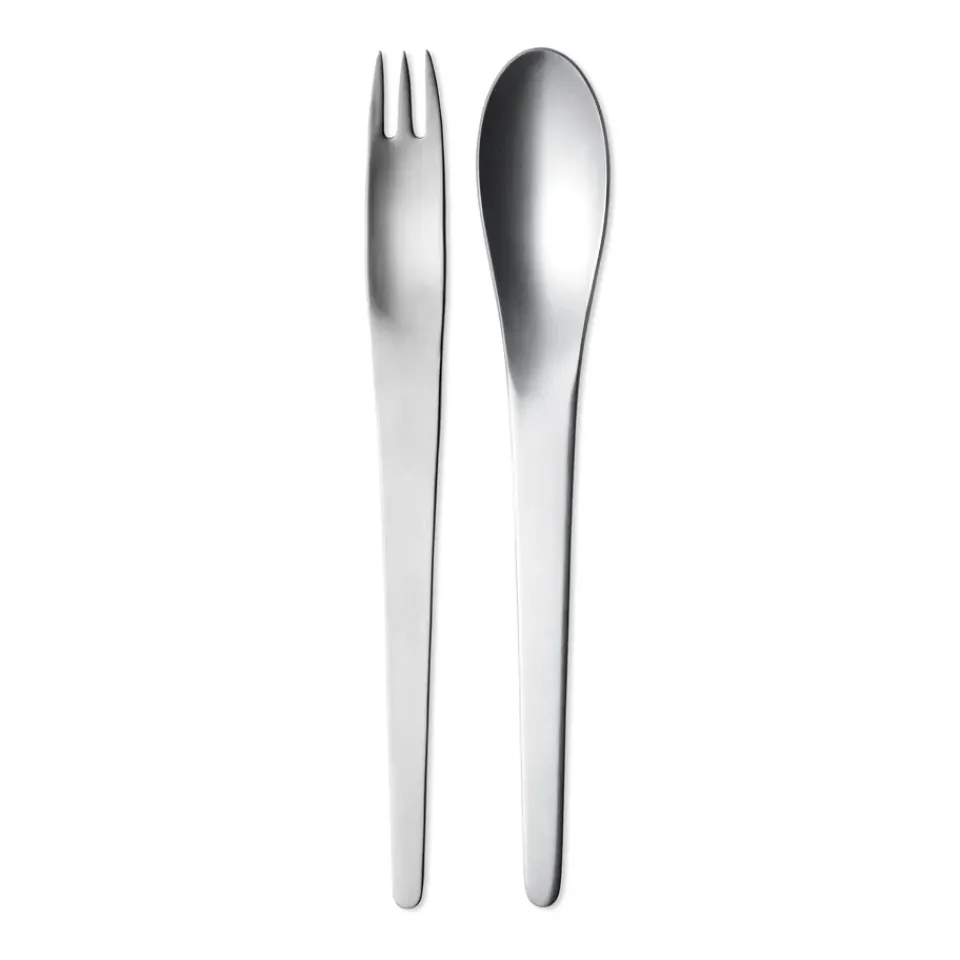 Georg Jensen Arne Jacobsen serving set, 2 pieces Silver-coloured New