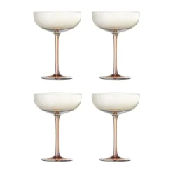 Bloomingville Aston cocktail glass 4-pack, Bronze Orange Hot