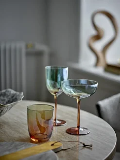 Bloomingville Aston drinking glass 4-pack, Bronze Orange Outlet